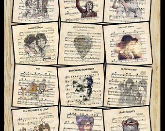 Multi Artist/Full Album Sheet Music Blanket