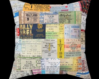 BILLY JOEL Ticket Stub Pillow