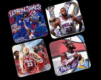 KING of PA Sixers Coaster Set
