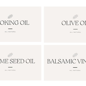 PRINTABLE Oil/ vinegar labels, cooking oil, olive oil, sesame seed oil, & balsamic vinegar. (Just printable jpgs no bottle included)