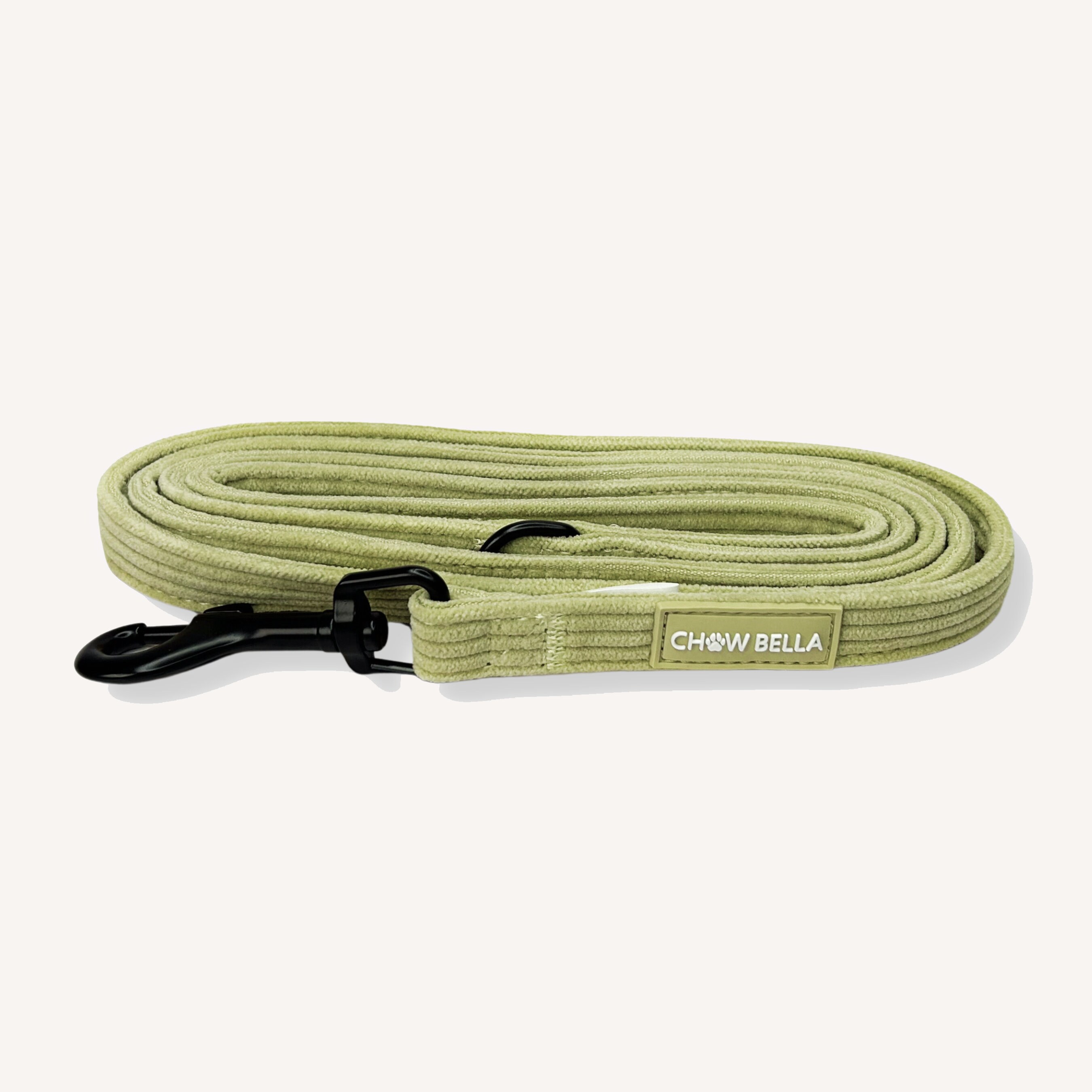 Sage Green Dog Matching Corduroy Set Harness Adjustable Mint Leash