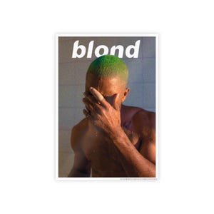 Frank Ocean - Blonde Album Cover bearbeitet Glanz Poster Wandkunst
