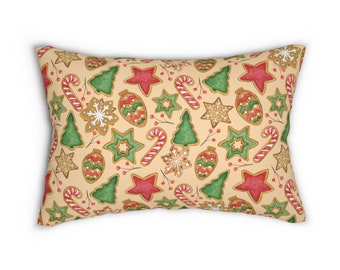 Christmas Pillow Gingerbread Christmas Pillow, Christmas Home Decor Custom, Christmas 2023, Gingerbread Decor, Gingerbread Lover Pillow