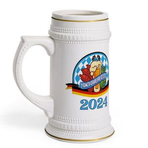 2024 blauwe Oktoberfest bierpul mok Oktoberfest mok Oktoberfest biermok, Oktoberfest beker, Oktoberfest cadeau Oktoberfest souvenir feestbeker