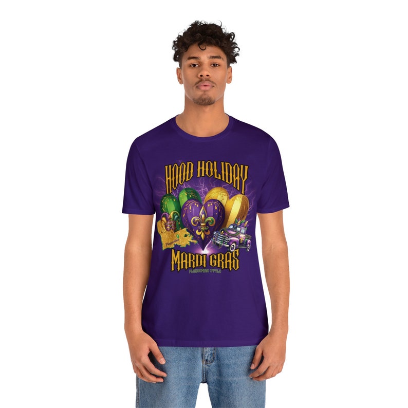 Plaquemine Louisiana Hood Holiday Mardi Gras Shirt Mardi Gras Tee Baton