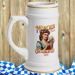 2025 Oktoberfest bierpul mok Duitse bierfestival mok Beierse brouwerij Bierpul Oktoberfest feestbeker bierliefhebber cadeau Oktoberfest souvenir