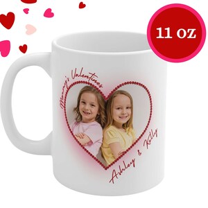 Personalized Valentine&#39;s Mug for Mom Customized Valentines Day Gift Mom Personalized Coffee Cup Mother Coffee Mug for Mom Valentines Cup