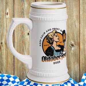 2025 Oktoberfest Bierpul Mok Retro Duits Bierfestival Mok Oktoberfest Party Cup Bierliefhebber Cadeau Oktoberfest Souvenir Oktoberfest Cadeau
