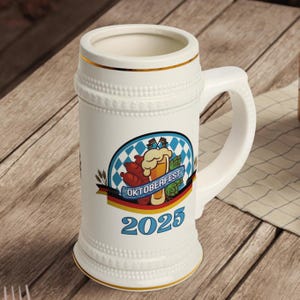 2025 Oktoberfest bierpul mok Duitse bierfestival mok Beierse brouwerij Bierpul Oktoberfest feestbeker bierliefhebber cadeau Oktoberfest souvenir