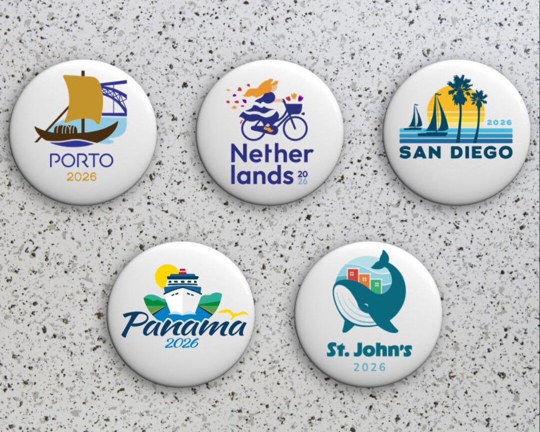 JW 2026 Felices Para Siempre 1.5'' Round Pin, Asamblea