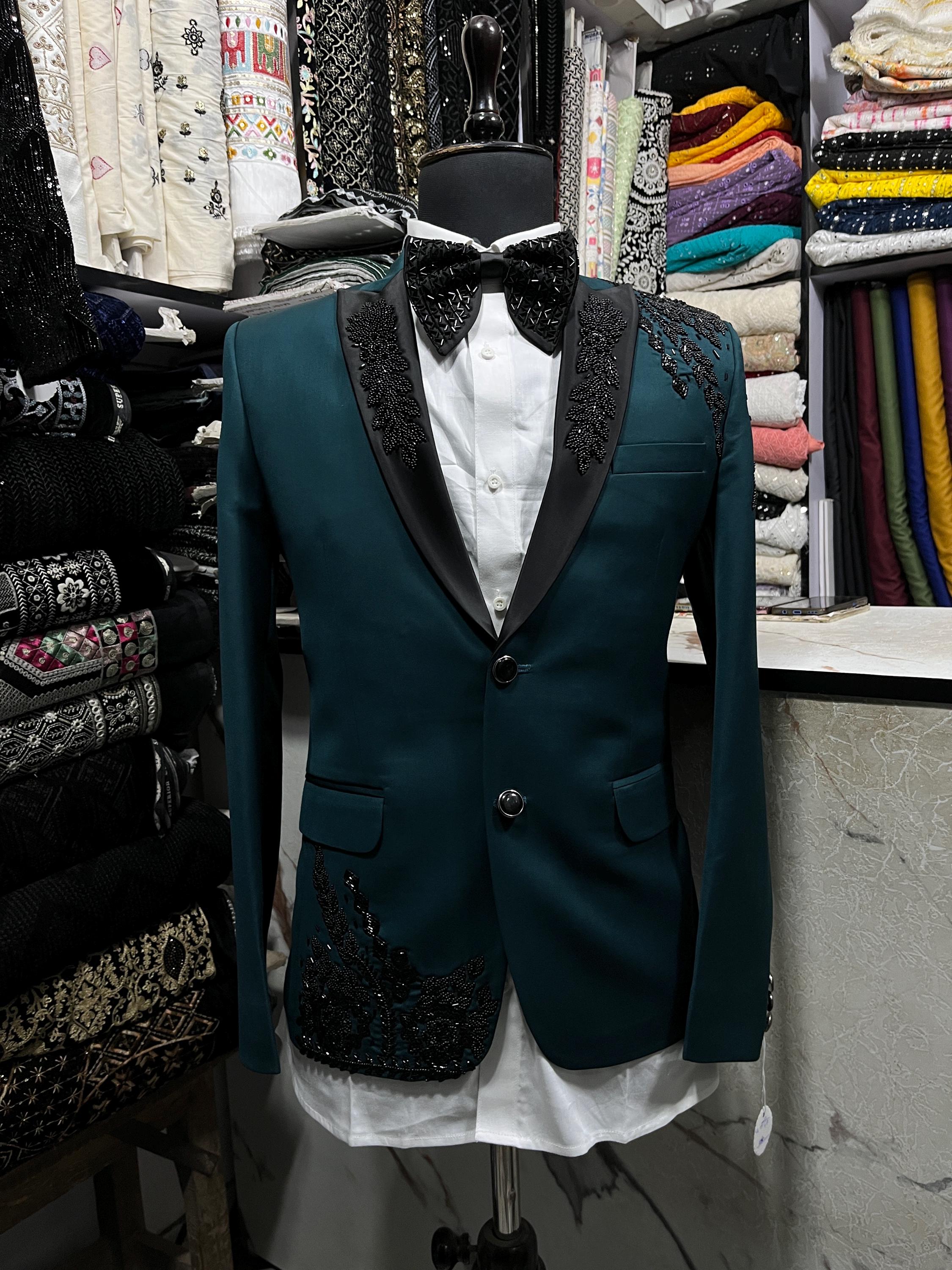 Men's Teal Blue Fashion Tuxedo For Men main image 1