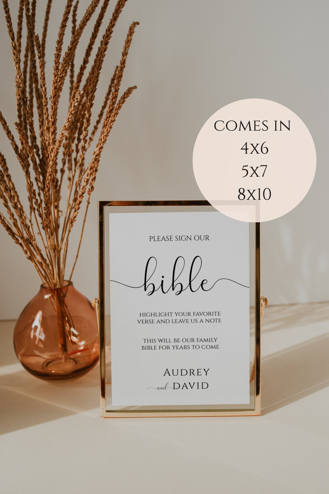 Wedding Bible Guest Book Sign, Please Sign Our Bible, Wedding Bible ...