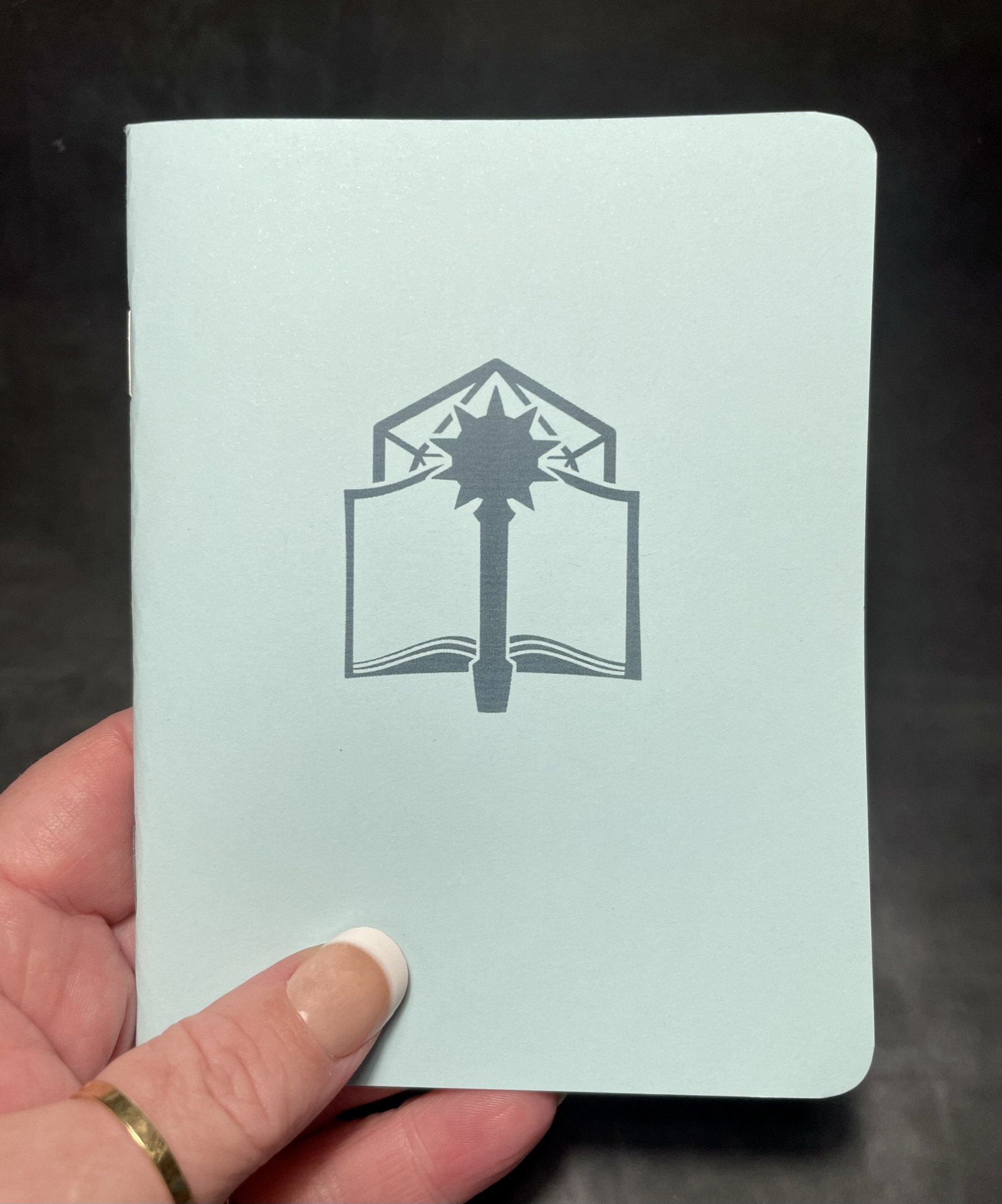 Cleric Mini Notebook with class symbol