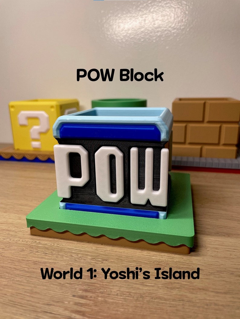 Super Mario PREMIUM Planters With World-specific Drip Trays - Etsy