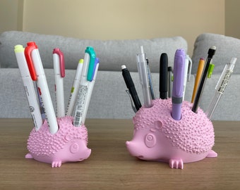 Portalápices/Portalápices/Organizador de Escritorio con Diseño de Erizo Sorprendido