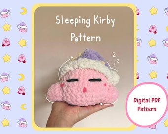 Crochet Sleeping Kirby Pattern