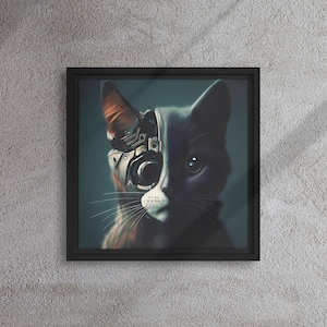 Robot Cat Art Print 