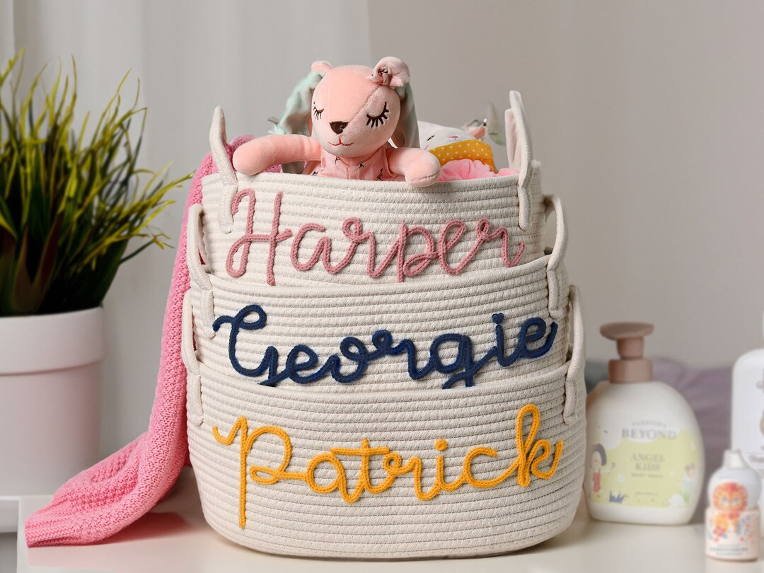 Personalized Baby Gift Basket Perfect for Baby Showers Toy Etsy
