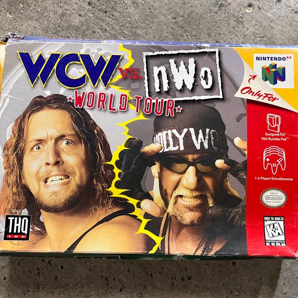 WCW vs. NWO World Tour, Nintendo 64 (1997) Blockbuster copy