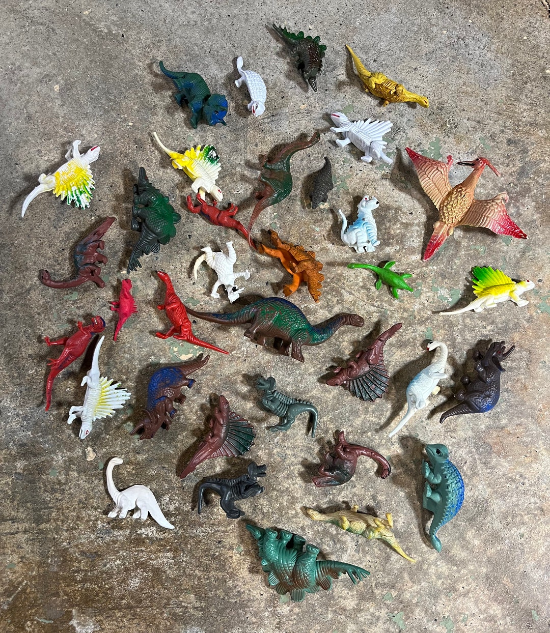 Classic Plastic Vintage 1980s Hong Kong Dinosaur Toys Etsy