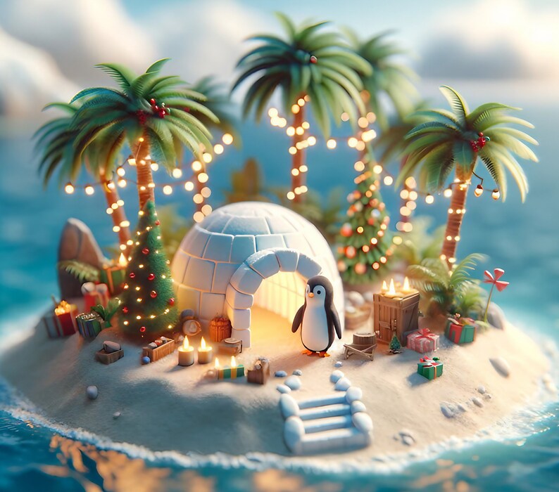 Penguin 20 Oz Skinny Tumbler Sublimation Design Digital Download PNG