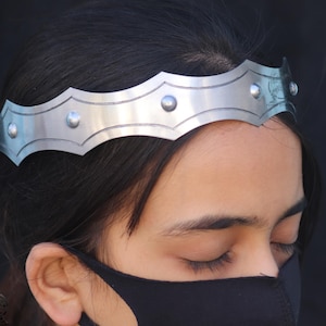 Forge Armoury Medieval Authentic Crown of Sovereignty – Custom-Fit Noble Crown for Kings, Queens Lightweight/Adjustable  (Free Gift Inside)