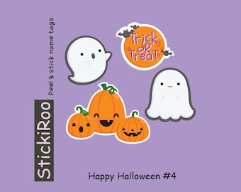 Cute Halloween Stickers, Cute Character Decal, Seasonal Stickers, Waterproof Stickers, Trick or Treat Sticker Sheets, Halloween Sticker #4