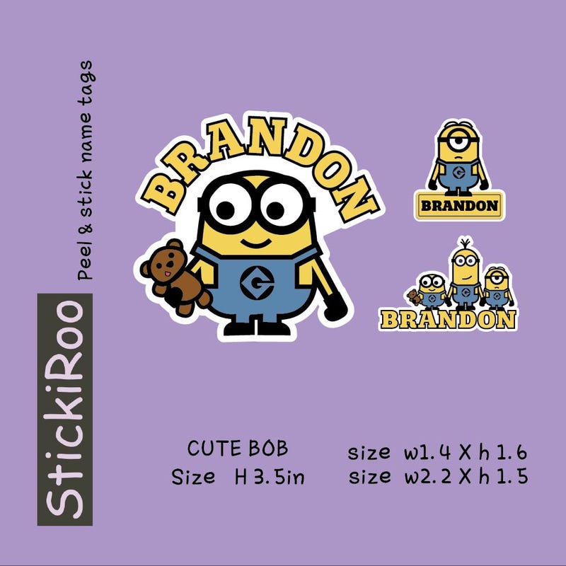 Minions Waterproof Stickers Etsy