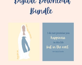 Our Lady of Lourdes Digital Download Bundle