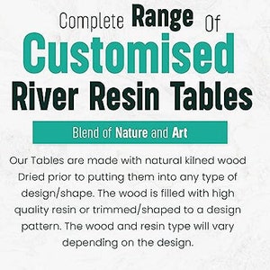 Ocean Epoxy Center Table, Coastal Blue River Table | Modern Living Room Furniture image 6
