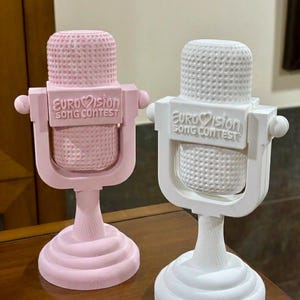Trofeo de micrófono de Eurovisión: decoración y regalo