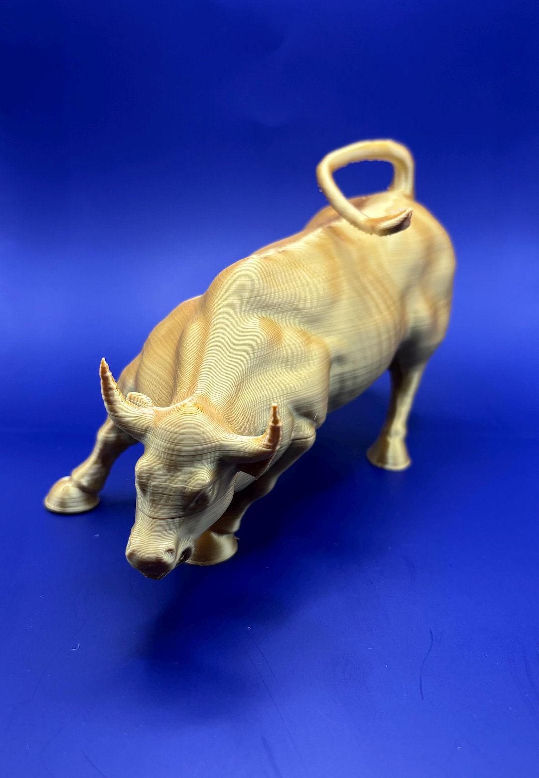 Mid Century Murano Glazen Stier Sculptuur Beeld Somerso Glaskunst | Beeldje | Modern ,| Mid