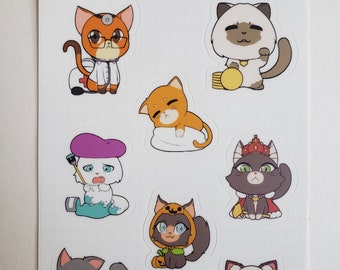 Cat Sticker Sheet 4in x 6in