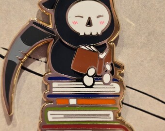 Death by TBR Grim Hard Enamel Pin