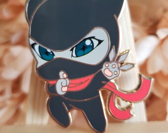 Ninja Cat Hard Enamel Pin