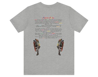 Marines Crayon Creed Unisex jersey T-shirt met korte mouwen