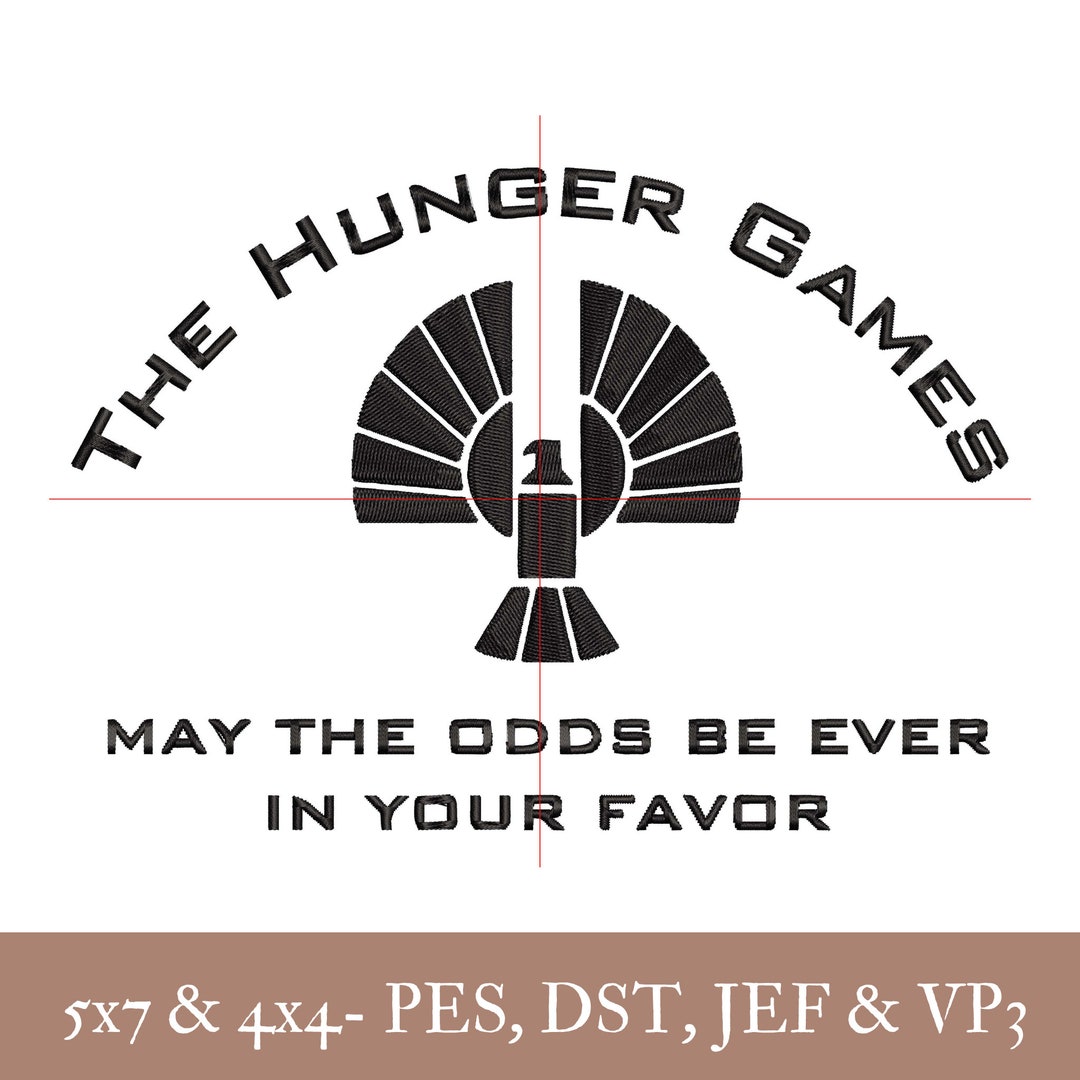 Hunger Games Inspired Machine Embroidery Design File 5x7 & 4x4 Trendy