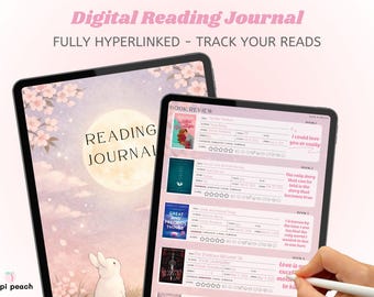 Minidiario de reseñas de libros/Registro de lectura (200 páginas) (Descarga digital)