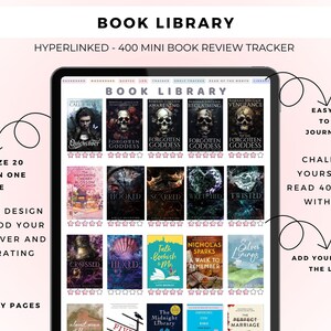 400 Mini Book Review Journal | Book Tracker for GoodNotes (PDF Download) image 12