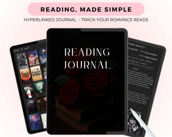 Diario de lectura digital de 160 libros / Rastreador de libros digitales (PDF)