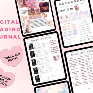 400 Mini Book Review Journal | Book Tracker for GoodNotes (PDF Download) image 16