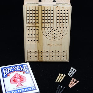 Tablero de cribbage de viaje (versión compacta)