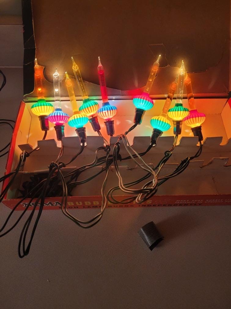 1940s Christmas Bubble Lights - Etsy