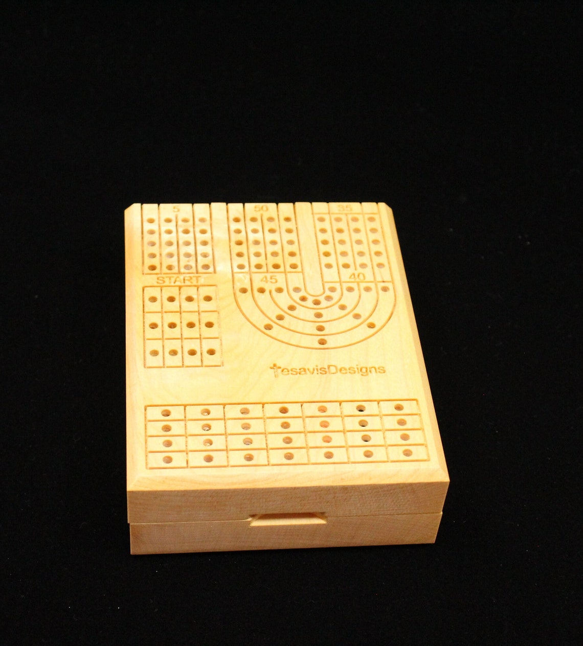 Travel Cribbage Board Compact Version Etsy