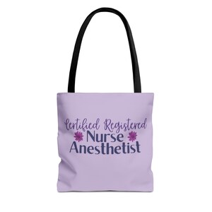 Purple CRNA Tote Bag - Nurse Anesthetist