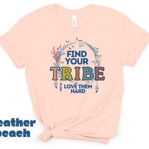 Find Your Tribe LOVE them Hard Unisex Jersey Short Sleeve Tee