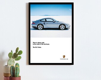 Porsche 911 Turbo Vintage Poster Wall Art