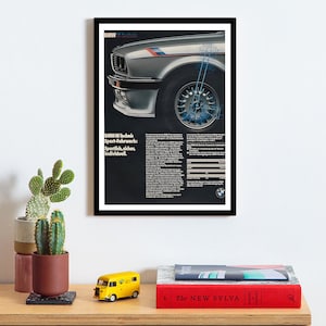 BMW E30 M3 Vintage Poster Print