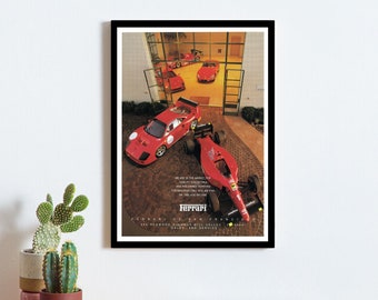 Ferrari Vintage Advertisement Poster