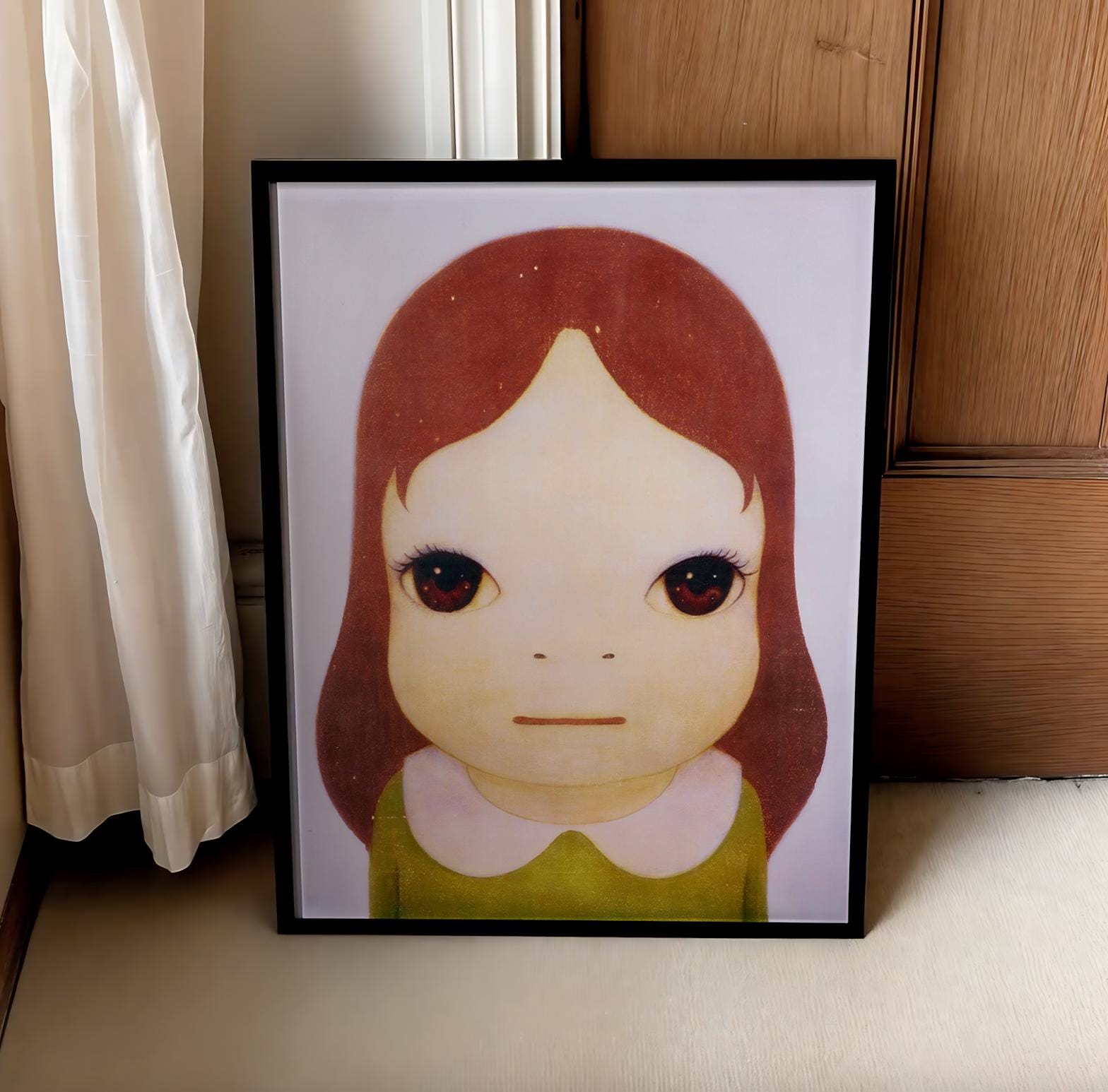 奈良美智 - 宇宙少女（目を開けて）アートプリント - Etsy 日本